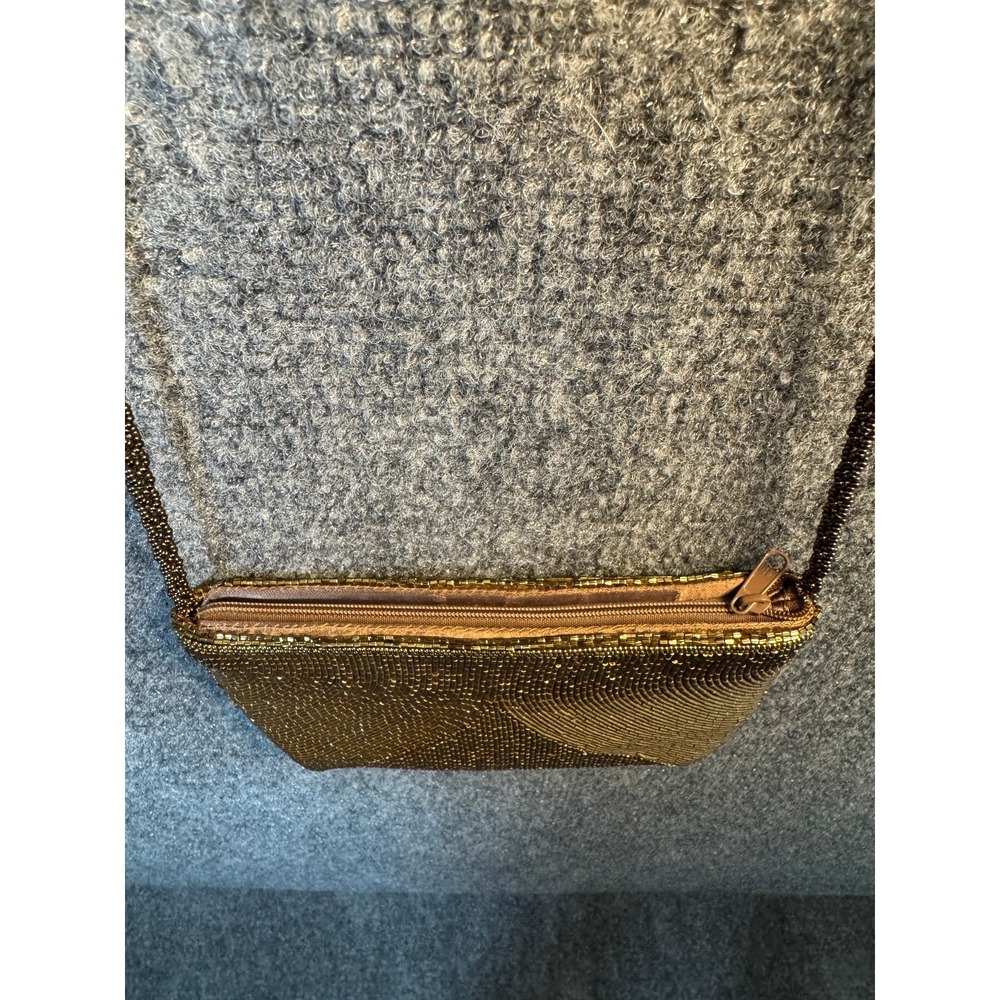 Elegant Lady Priscilla VGT Gold Beaded (Both Sides) Envelope Clutch Evening Bag - Picture 4 of 11